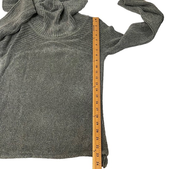 A|X ARMANI EXCHANGE Womens Pullover Medium Grey Cowl Neck Top Sweater Ribbed - Picture 6 of 9